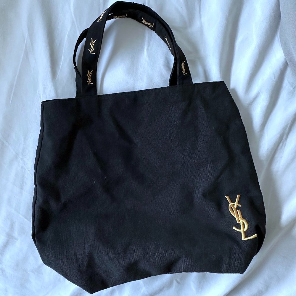 YSL Saint Laurent Canvas Everyday Black Tote bag